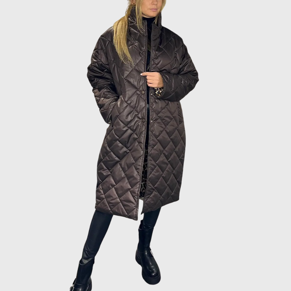 Barbara | Dwustronny pikowany płaszcz