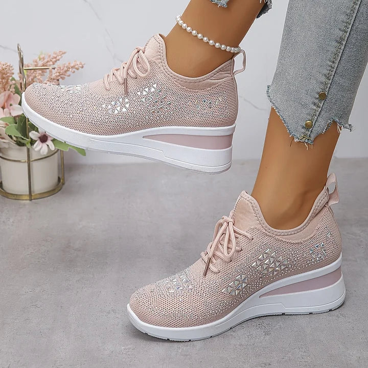 Zielka – Modne buty ortopedyczne z cyrkoniami