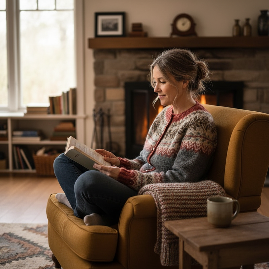 Filomena | Vintage islandzki sweter z wełny