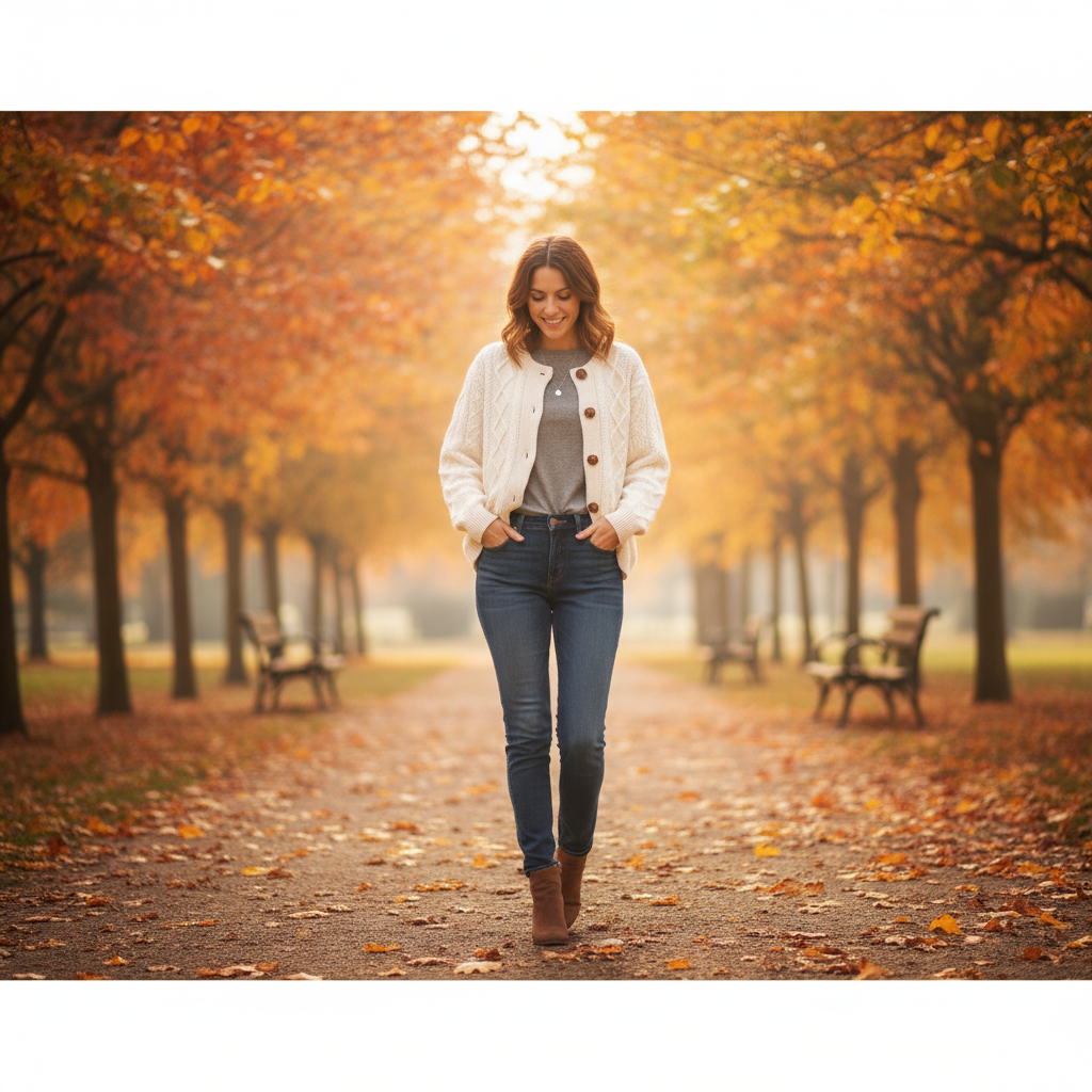 Anna | Sweter z dzianiny warkoczowej