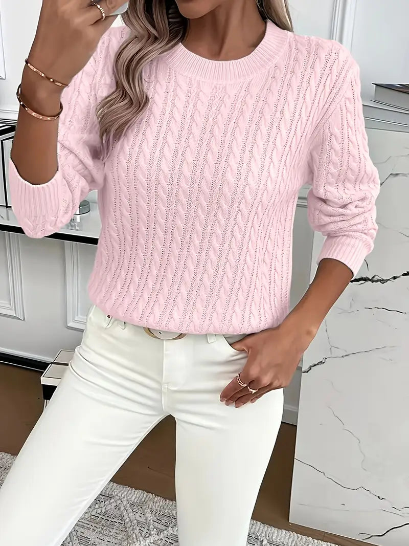 Lila – Cable Knit Sweater