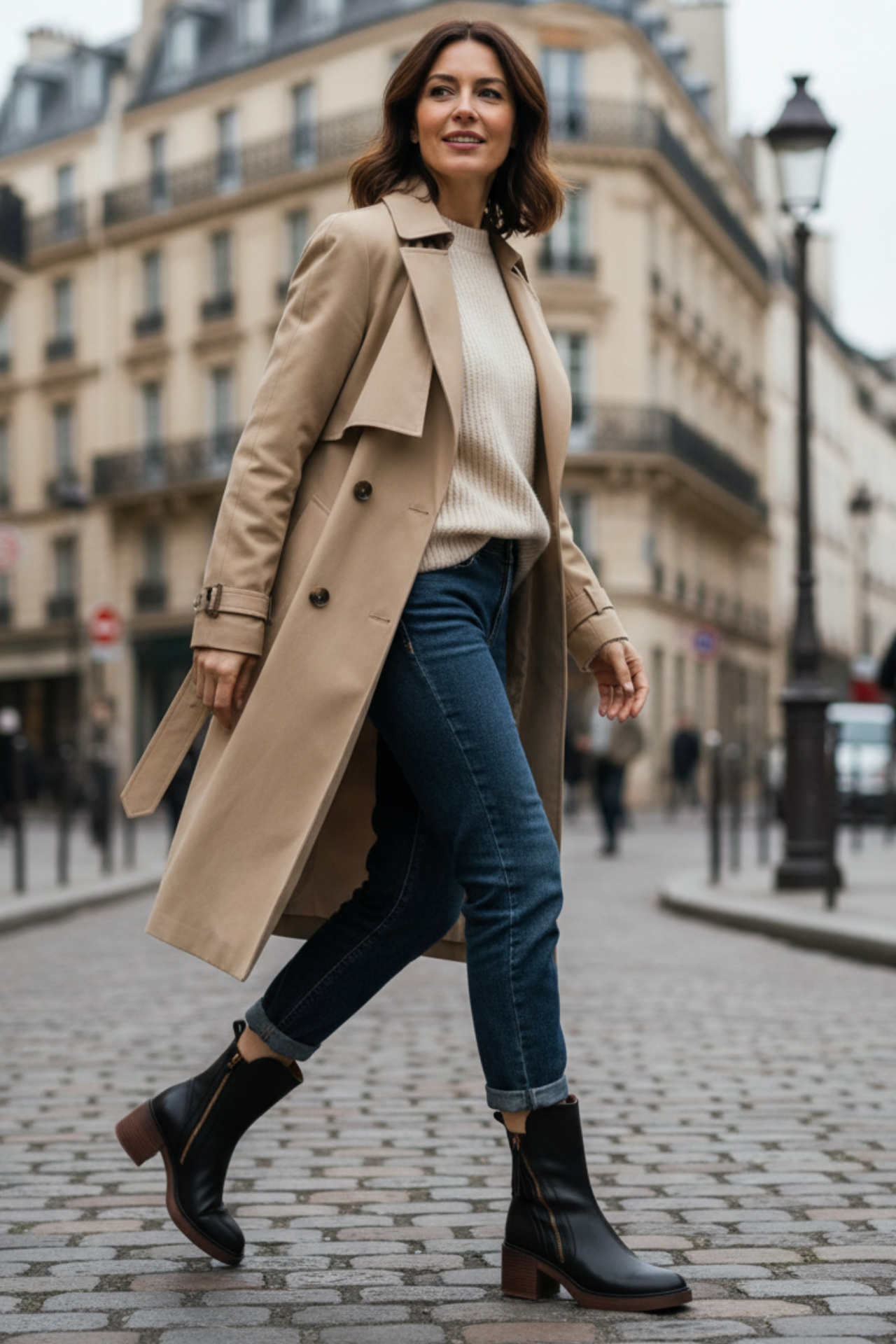 Pelagia | Elegant Black leather boots