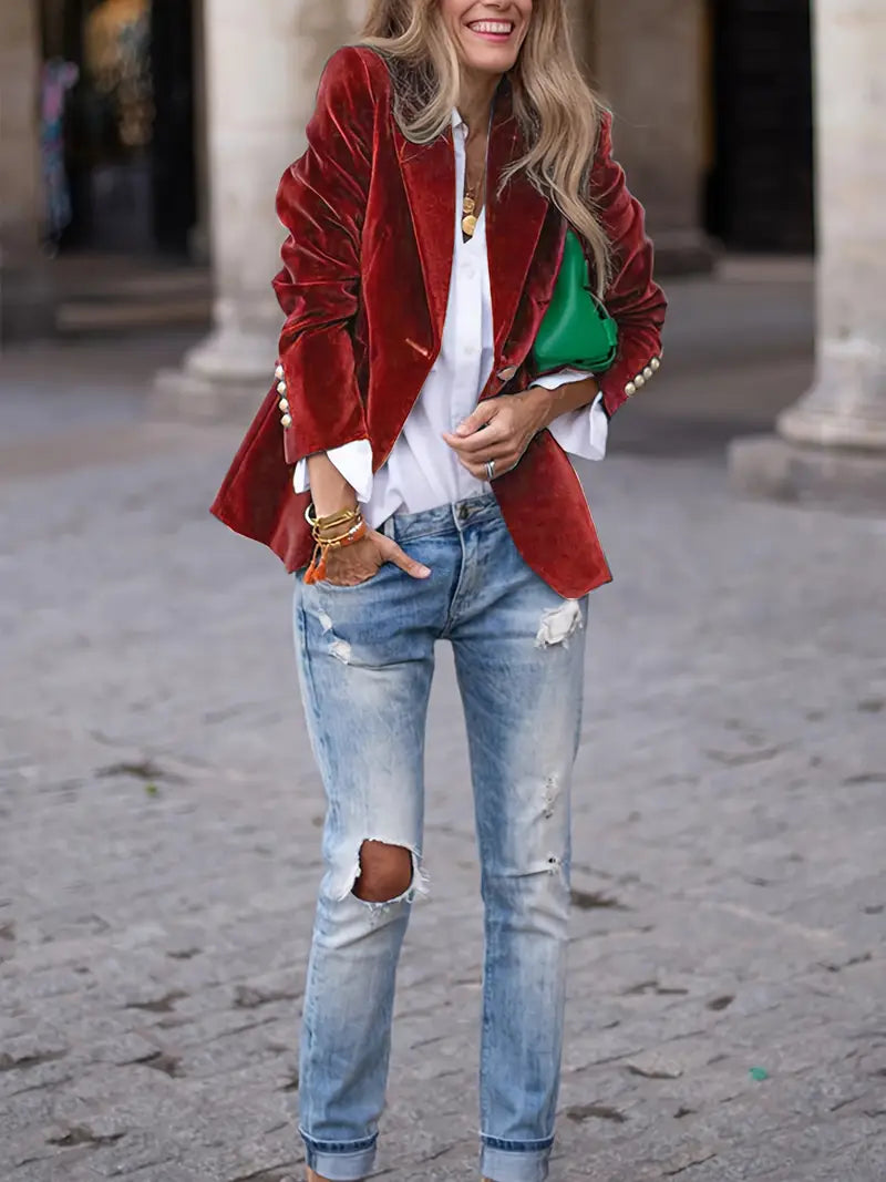 Cecylia | Elegant Velvet Jacket