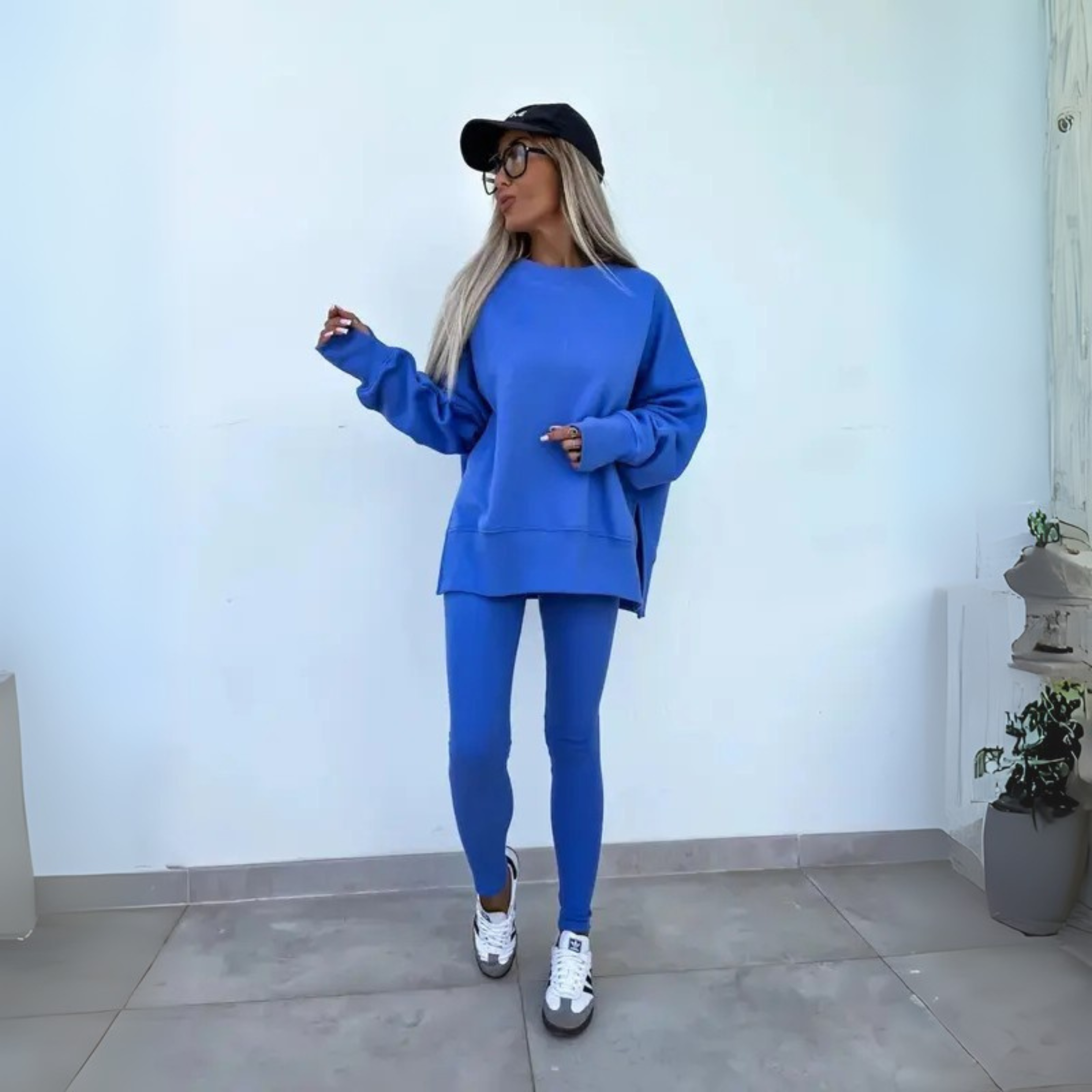 Edyta | Casual Long Sleeve Sweatshirt and Pants Set