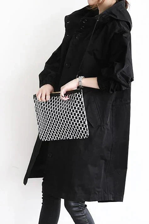 DORO | Oversize'owy trencz z kapturem 