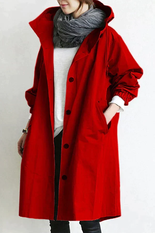 DORO | Oversize'owy trencz z kapturem 