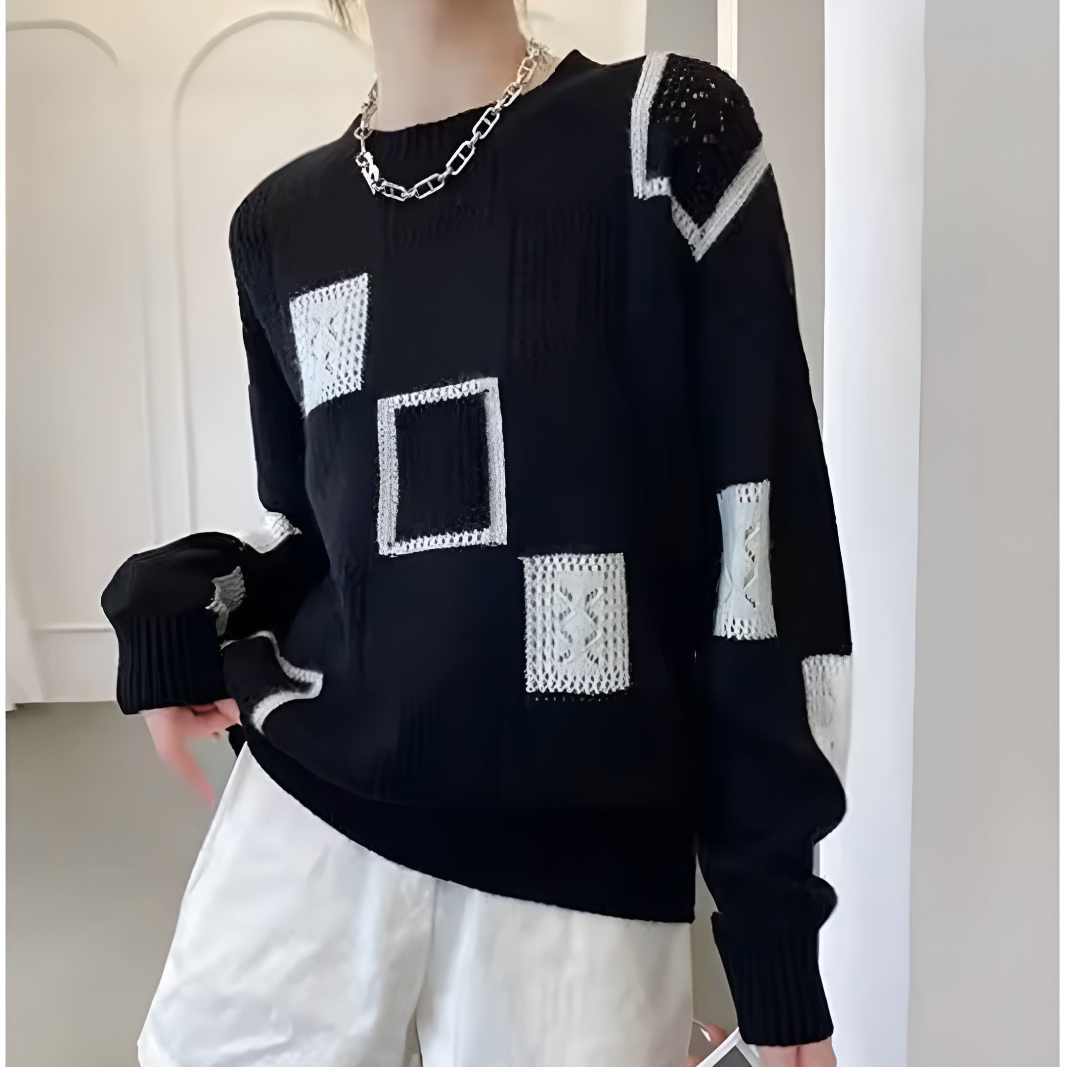 ALIDA | Sweter Unikalny Damski Wełniany