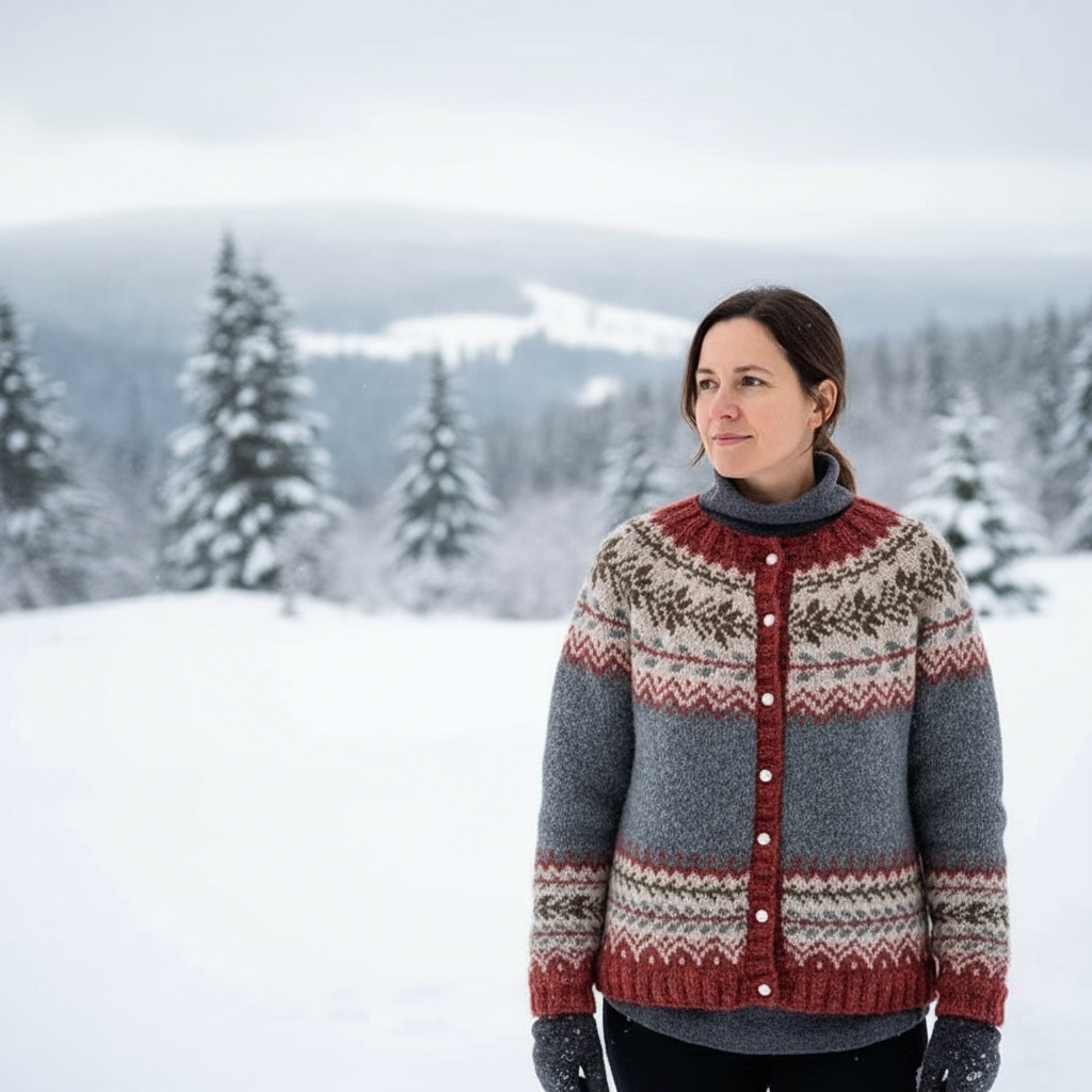 Filomena | Vintage islandzki sweter z wełny